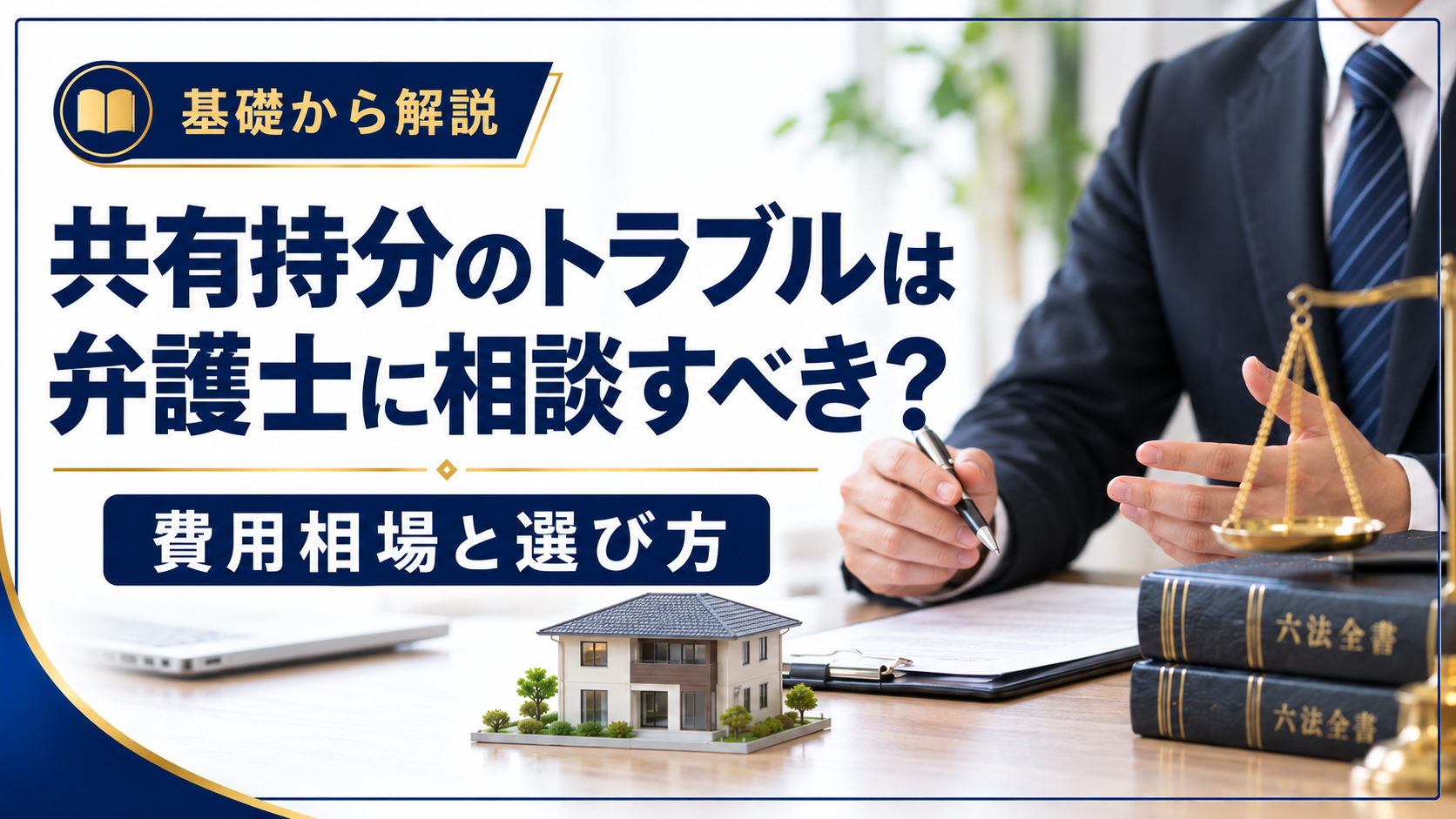 共有持分のトラブルは弁護士に相談すべき？費用相場と選び方